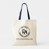 Tote Bag Ajouter votre logo d'entreprise Vet Tech Service C (Dos)