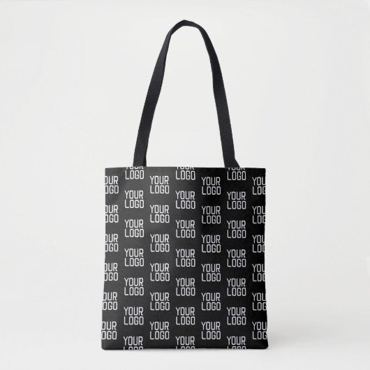 Tote Bag Ajouter votre logo Répéter Motif Modèle modifiable (Devant)