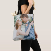 Tote Bag Ajouter votre propre photo personnalisée double fa (De près)