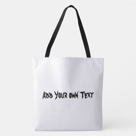 Tote Bag Ajouter votre propre texte Shopping Poignée grande (Devant)