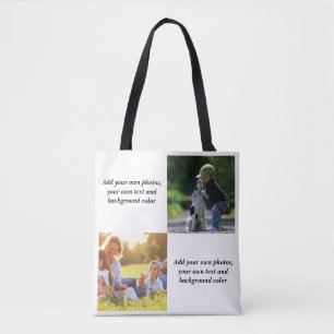 Tote Bag Ajoutez vos propres photos, texte et jetez pi arri
