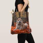Tote Bag Akita en automne Feuilles automne s'inspire (De près)