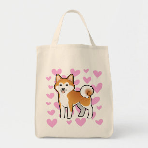 Tote Bag Akita Inu/amour de Shiba Inu