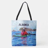 Tote Bag Alaska Barenoff Islands Kayaking Painty (Devant)