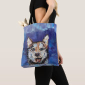 Tote Bag Alaskan Borealis chiot (De près)