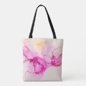 Tote Bag Alcool encre texture marine. L'art contemporain. (Dos)