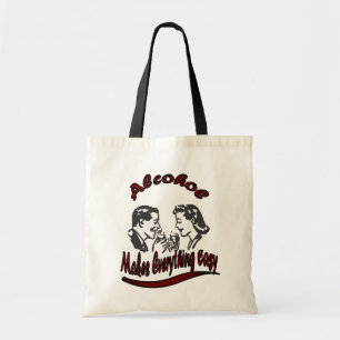 Tote Bag Alcool vintage Retro Rend tout facile