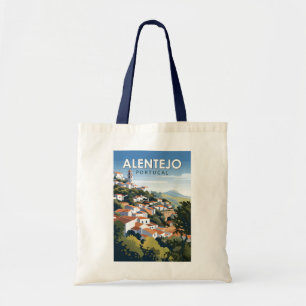 Tote Bag Alentejo Portugal Travel Art Vintage