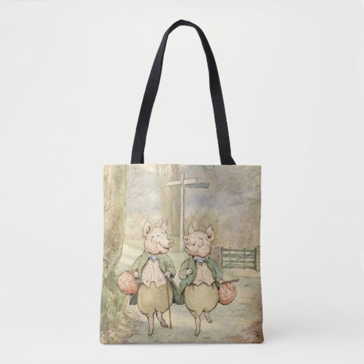 Tote Bag Alexander et Pigling Bland par Beatrix Potter (Devant)