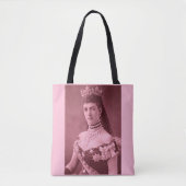 Tote Bag Alexandra du Danemark en rose (Devant)