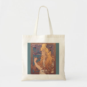 Tote Bag Alfonse Mucha Job Art Nouveau femme