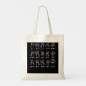 Tote Bag Algebra Danse Drôle Graphe Chiffres Math Équation  (Dos)