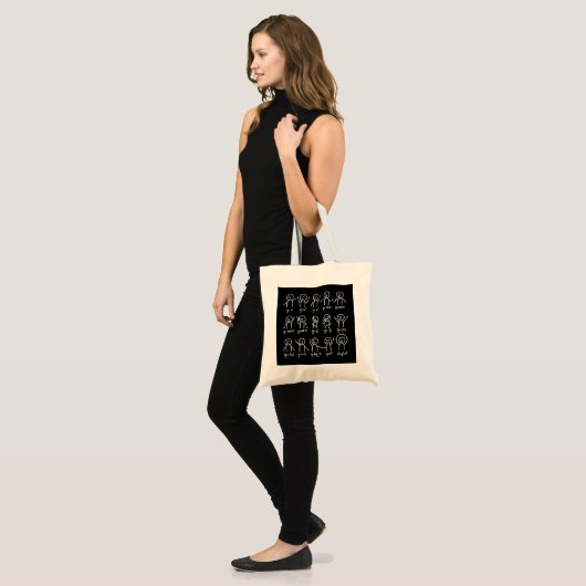 Tote Bag Algebra Danse Drôle Graphe Chiffres Math Équation  (Devant (modèle))