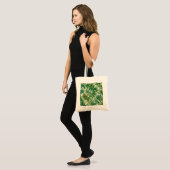 Tote Bag Algues vertes et feuillage botanique côtier (Devant (modèle))