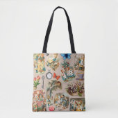 Tote Bag Alice à Wonderland Cheshire Cat Characters (Devant)