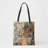 Tote Bag Alice à Wonderland Cheshire Cat Characters (Devant)