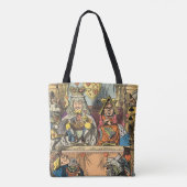 Tote Bag Alice à Wonderland Cheshire Cat Characters (Dos)