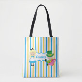 Tote Bag Alice au pays des merveilles Cute Kids Livre perso (Devant)