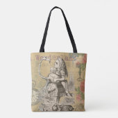 Tote Bag Alice au pays des merveilles Flamant rose classiqu (Dos)