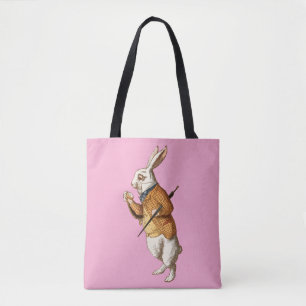 Tote Bag Alice au pays des merveilles - Lapin Blanc