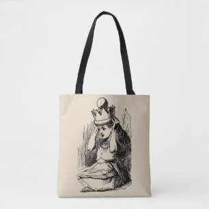 Tote Bag Alice au pays des merveilles vintage, Alice avec l