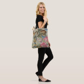 Tote Bag Alice Cheshire Chat Wonderland Tree Garden (Sur le modèle)