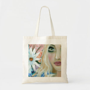 Tote Bag Alice dans le jardin des fleurs vivantes