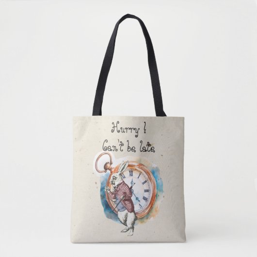 Tote Bag Alice - Lapin Blanc 1865 (Devant)