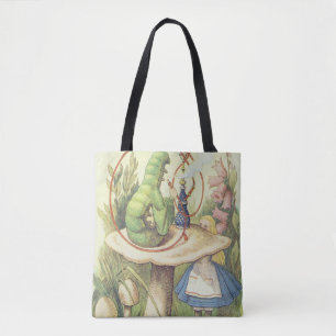Tote Bag Alice rencontre la Caterpillar