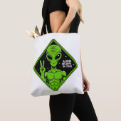 Tote Bag Alien. (De près)