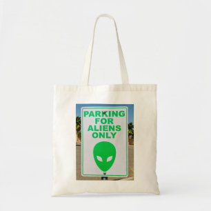 Tote Bag Alien Art Parking Pour Aliens Seulement Signer Typ