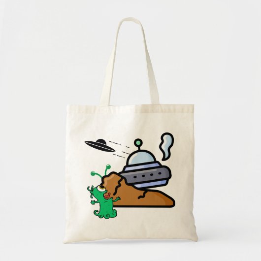 Tote Bag Alien Crash Landing Retro.w (Devant)