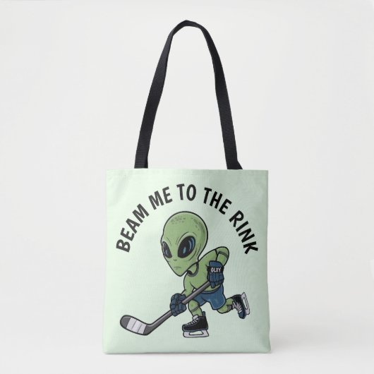 Tote Bag Alien de hockey (Devant)