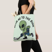 Tote Bag Alien de hockey (De près)