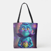 Tote Bag Alien de l'espace et ami (Dos)