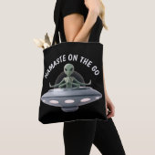 Tote Bag Alien de yoga (De près)