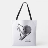 Tote Bag Alien gris, la vérité est là (Devant)