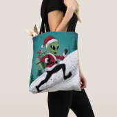 Tote Bag Alien Père Noël (De près)