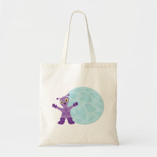 Tote Bag Alien pourpre (Devant)