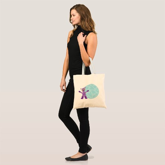 Tote Bag Alien pourpre