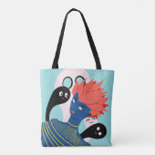 Tote Bag Alien psychédélique Trippy (Dos)
