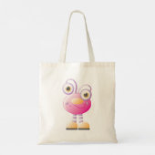 Tote Bag Alien Rose mignon Avec Grands Yeux (Dos)