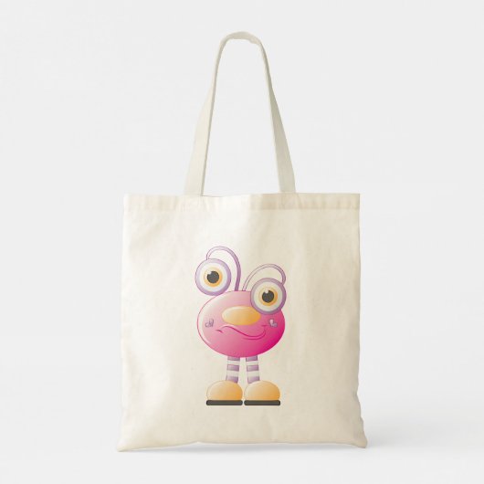 Tote Bag Alien Rose mignon Avec Grands Yeux (Dos)