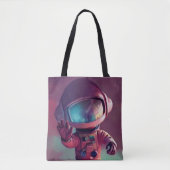 Tote Bag Alien rose minuscule (Devant)