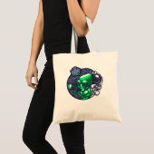 Tote Bag Alien Selfie Snap Pour Astronome Enseignant Ventil (Devant (produit))