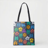 Tote Bag aliens 8bit (Devant)
