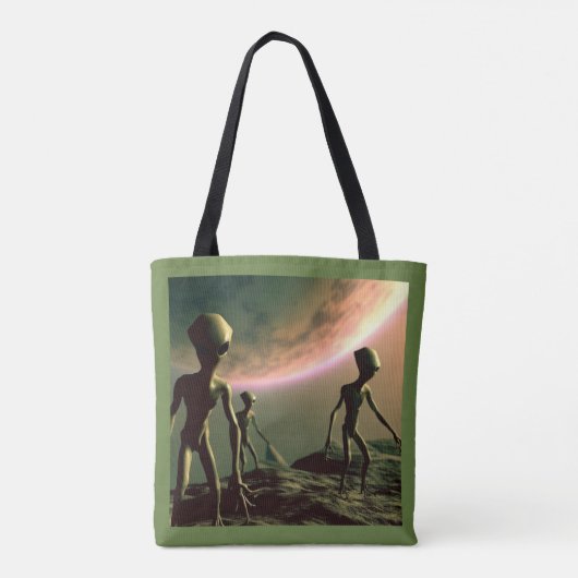 Tote Bag ALIENS gris SF 2 (Dos)