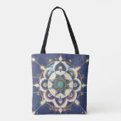 Tote Bag Alignement Étoile Dorée – Un Univers de Géométrie (Dos)