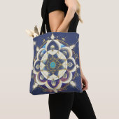 Tote Bag Alignement Étoile Dorée – Un Univers de Géométrie (De près)