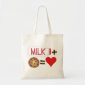 Tote Bag Alimentation classique Lait d'association + Cookie (Devant)